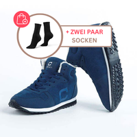 BLAU + ZWEI PAARE SOCKEN